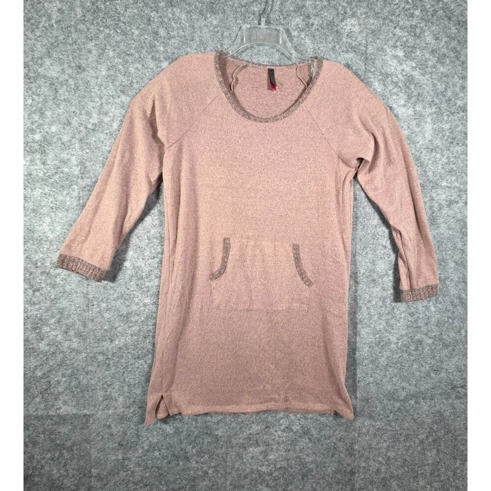 Vince Camuto Sleep Sweater Dress L Misty Rose Lounge Core Cozy Knit Tunic